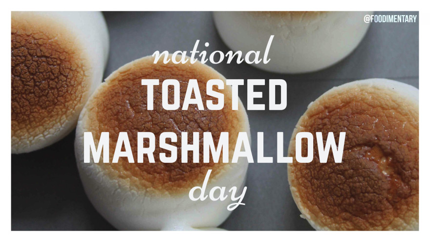 national toasted marshmallow day with toasted marshmallows