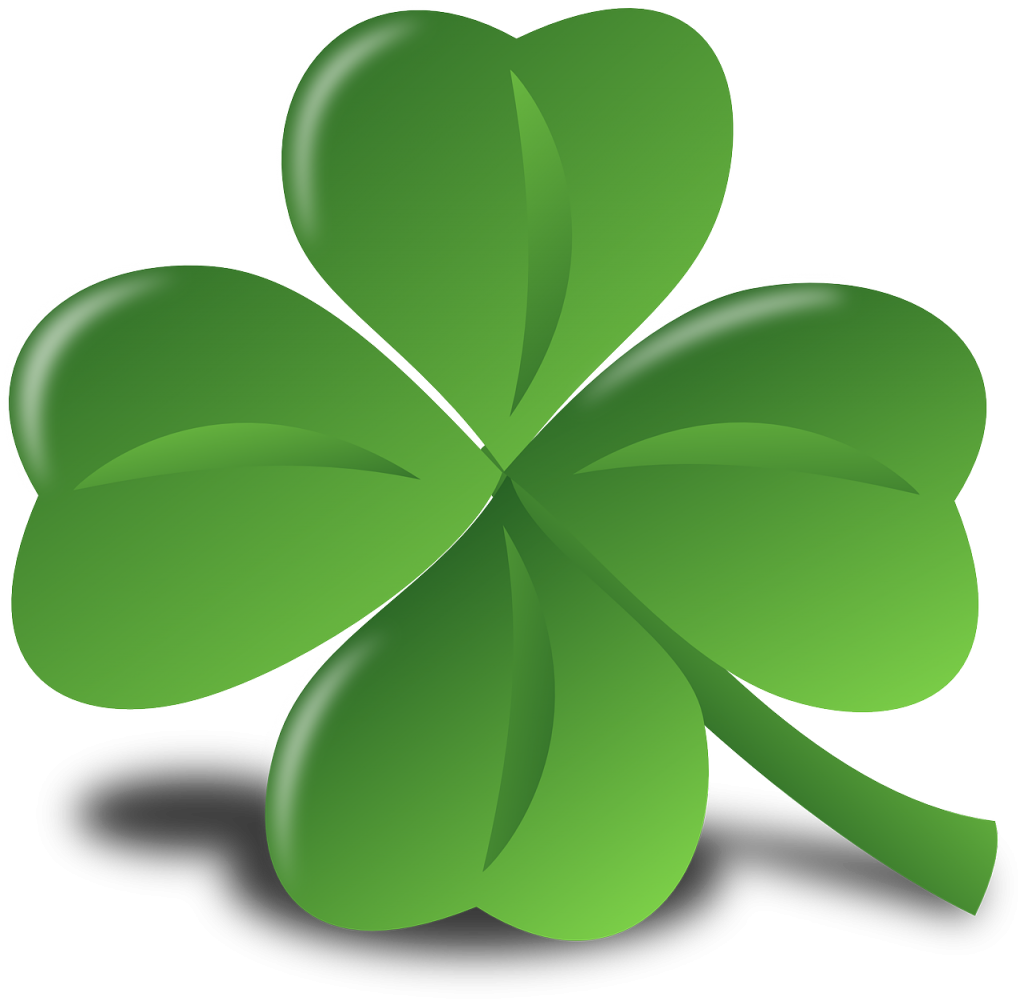 drawing of a four leaf clover